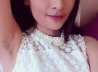 腋毛多的女人 女人腋毛图片