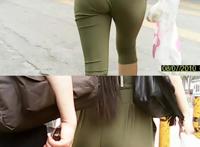 街拍美女薄裤内急视频