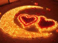 爱情表白唯美蜡烛图片，有你的日子最幸福