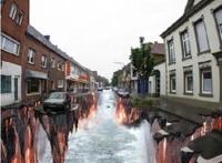 街头绘画已经很常见了，但是如此大手笔的确实罕见