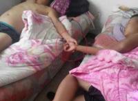 好基友，手牵手，开开心心睡一宿