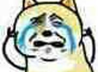 狗狗抱着头哭得很伤心