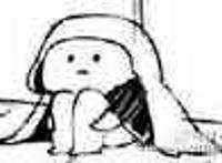 蹲坐在被窝里发呆