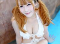 美女游泳的性感照片 美女穿游泳的照片