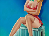 漂亮女人带字卡通图片