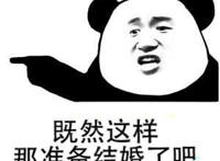 既然这样 那准备结婚了吧