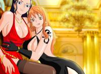 海贼王罗宾被玩胸 女帝被路飞做图片