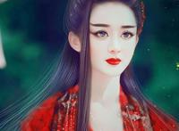 霸气古代美女手绘图片