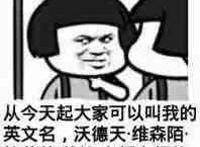 从今天起大家可以叫我的英文名 沃德天，维森陌。拉莫帅。帅德。布耀布耀德