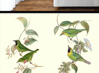 环绕树藤手绘图片