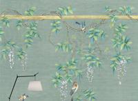 绿色藤蔓缠绕手绘图片