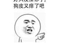 好久没揍你了，狗皮又痒了 吧