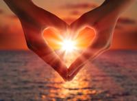 两只手合起心形图片