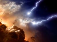 沙漠风暴雷电图片