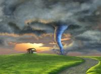 龙卷风油画图片