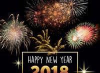 迎接2018新年烟花背景图片