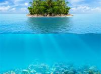 海岛海底唯美切面图片