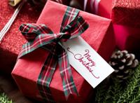 圣诞节红色礼品盒图片