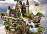 悬浮在空中的城堡图片