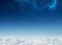 天空云海和星空一起的手机壁纸动漫