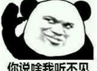 你说啥 我听不见（捂耳朵）