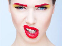 女模撇嘴高清素材