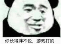 你长的胖不说，游戏打的也很6 完全就是战斗猪