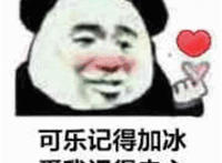 可乐记得加冰 爱我记得走心（心形手势表情）