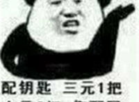 配钥匙 三元一把 十元三把 你配吗