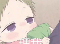 理我表情（抱着大腿）