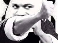 咏春拳的警告（伸出拳头）