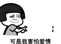 可是我害怕爱情只是一瞬间动态表情