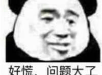 好慌问题大了表情