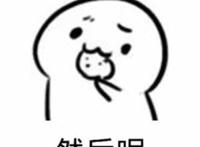 然后呢（吃着饼干表情）