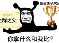 荣誉证书(全群之父) 最受妹子欢迎奖 你拿什么跟我比 荣誉证书(全群之父) 最受妹子欢迎奖 你拿什么跟我比