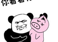 你看看你（手里拿着猪）