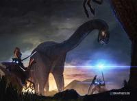 巨大恐龙动漫图片