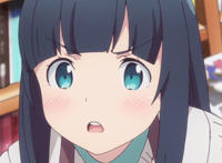 可爱动漫萝莉目瞪口呆表情