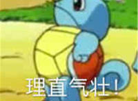 理直气壮（小乌龟昂首挺胸）