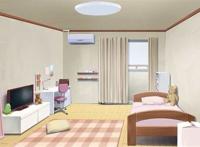 动漫房间卧室场景图