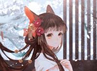 二次元少女古风狐妖