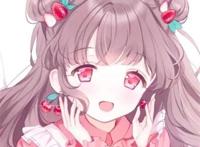 二次元少女粉色系梦幻