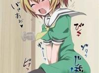 二次元乳胶紧身衣憋尿