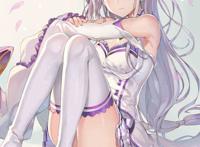 白丝少女艾米莉娅,自带圣洁属性的绝对领域