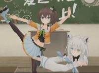 3d化不久的夏哥与白上吹雪