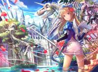 『在桜花季漫步』「pixiv」 画师:藤原