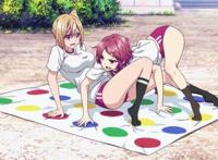 百合福利!《无彩限的怪灵世界》妹子玩扭扭乐