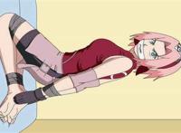 女忍者战败姿势