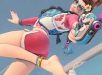 破浪者 dva(你们的老婆) 这个皮肤简直太棒了,足控福利prprpr 看见