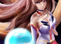 lol阿狸福利泳装本子 小嘴还吃着冰淇淋